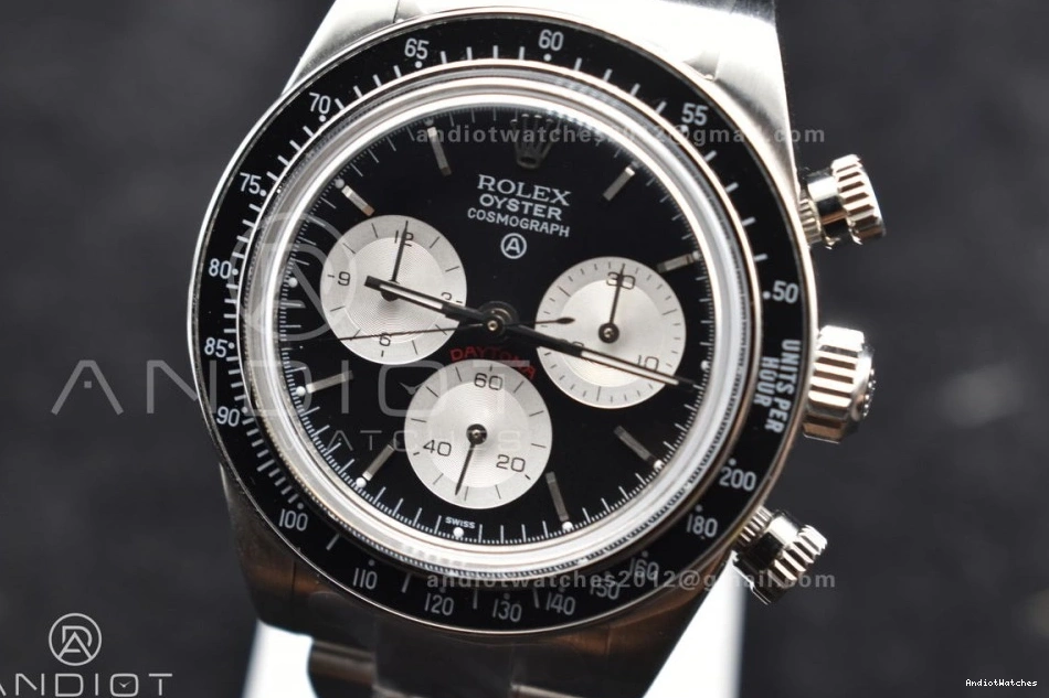 SS ADGF White Daytona SS Black on Bracelet 825 A Edition Comfortable Best Dial 0109